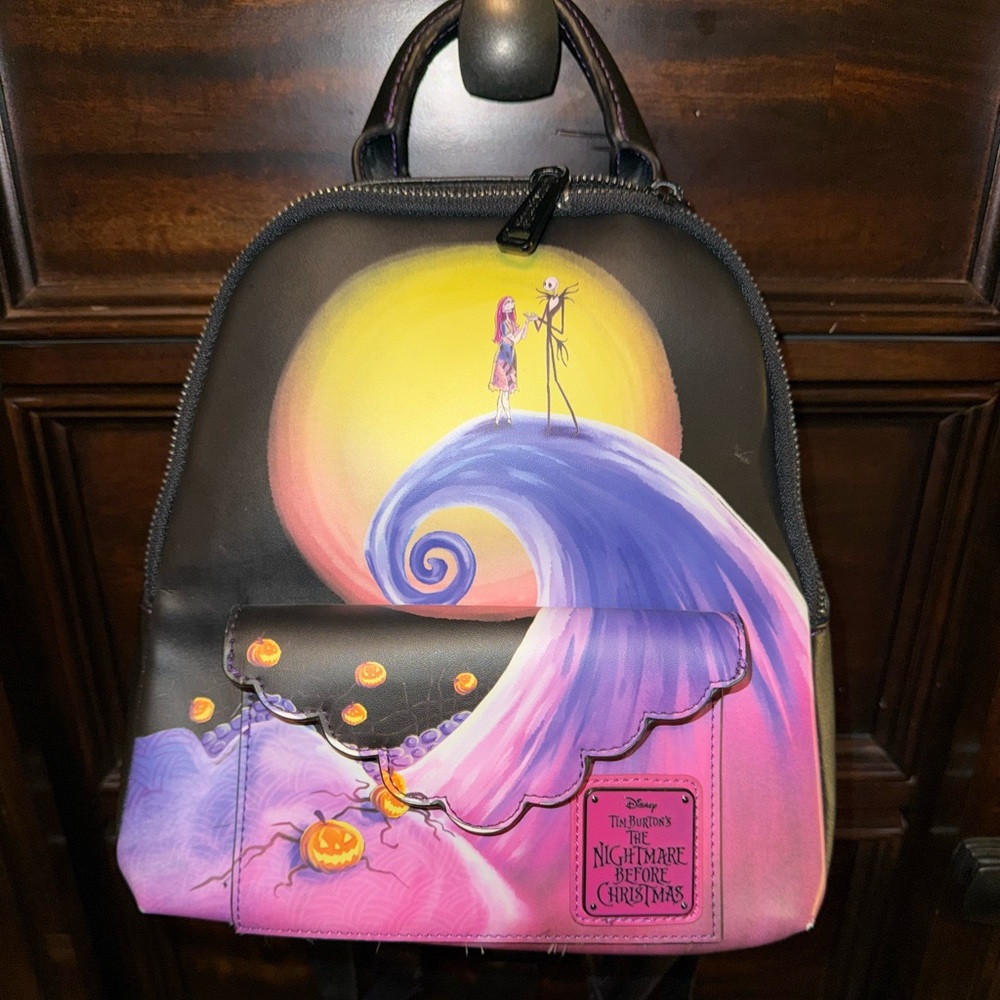 Loungefly Disney Nightmare Before Christmas Spiral Hill Mini Backpack Exclusive